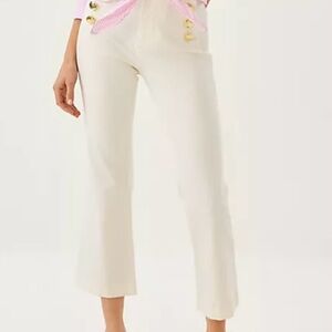 Lily cropped 27 inch length kick flare pants